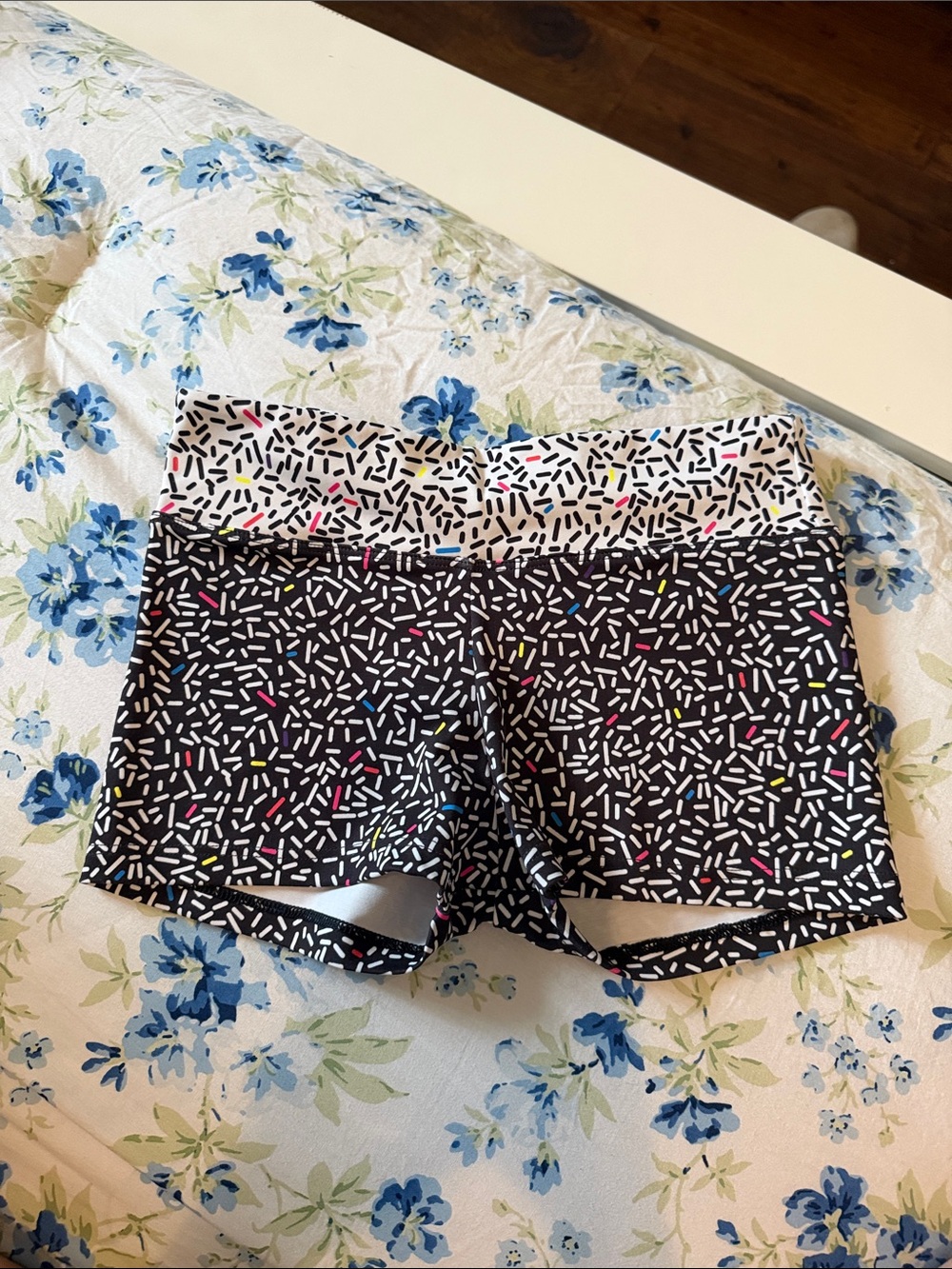 Girls Sylvia P Sprinkle Spandex Shorts Size 10